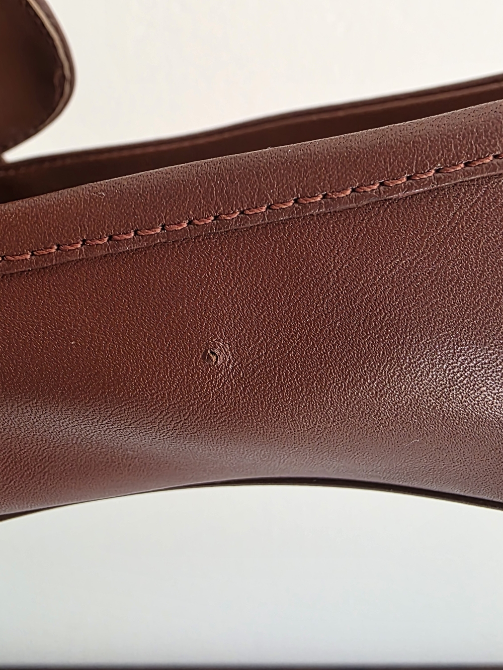 Cole Haan Women's Chestnut Leather Penny Loafers - Picture 9 of 12